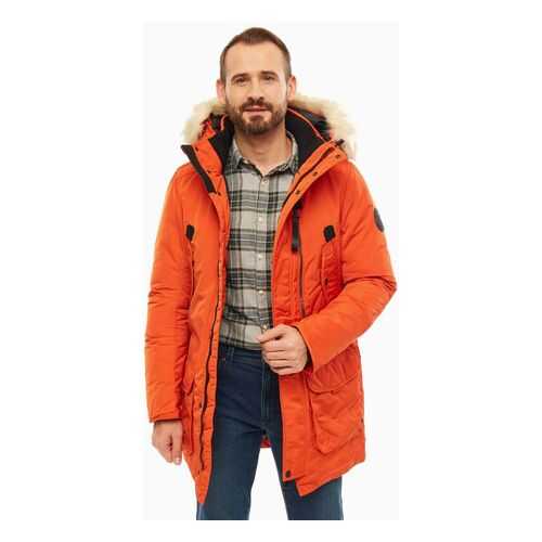 Куртка мужская TOM TAILOR оранжевая в Бершка