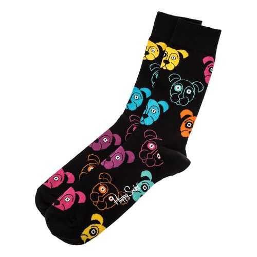 Носки мужские Happy Socks DOG01 9001 черные 36-40 EU в Бершка
