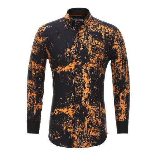 Рубашка мужская BAWER 2RY05022-02 оранжевая XS в Бершка