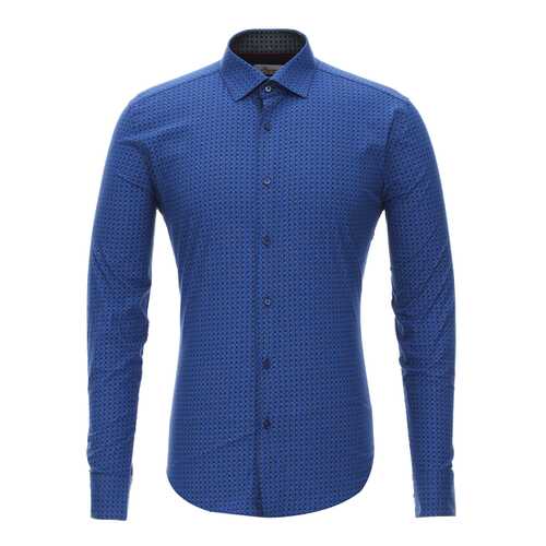 Рубашка мужская BAWER 2RY60022-05 синяя XXL в Бершка