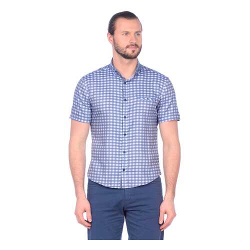 Рубашка мужская DAIROS GD81100401 синяя 3XL в Бершка