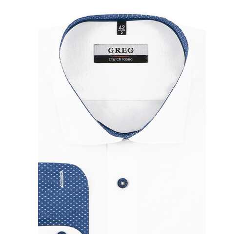 Рубашка мужская Greg 101/137/ZVN/1p STRETCH белая 43 в Бершка