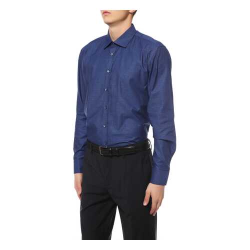 Рубашка мужская Sand BLACK FORMAL SS17 8649 - STATE N синяя 44 EU в Бершка