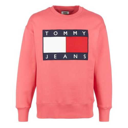 Свитшот мужской Tommy Jeans DM0DM07201 T1L розовый M в Бершка