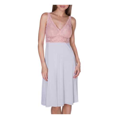 Сорочка ночная женская Rose&Petal Homewear RP48-8140 серая L в Бершка