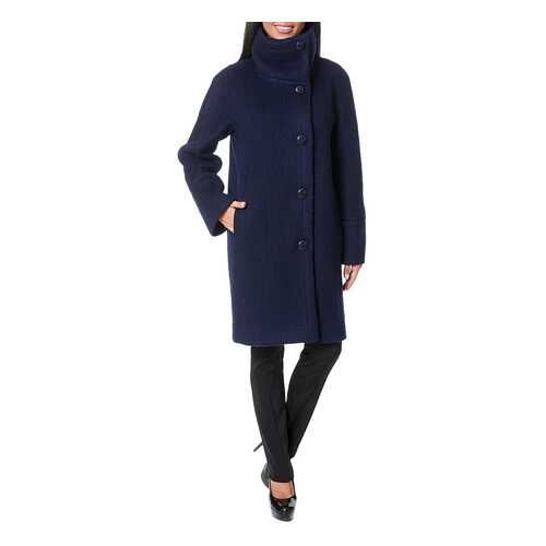Пальто женское Argent AZWS7084 синее 48 RU в Бершка