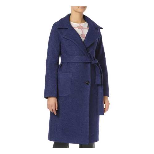 Пальто женское TWELVE MONTHS М29DB0006 синее 50 RU в Бершка