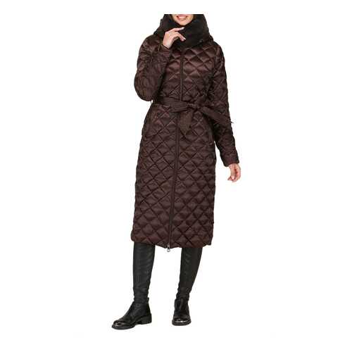 Пуховик-пальто женский Conso WELF 190520 - NUGA коричневый 38 RU в Бершка