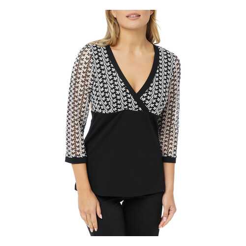 Блуза женская Gloss 21126(01) черная 40 RU в Бершка