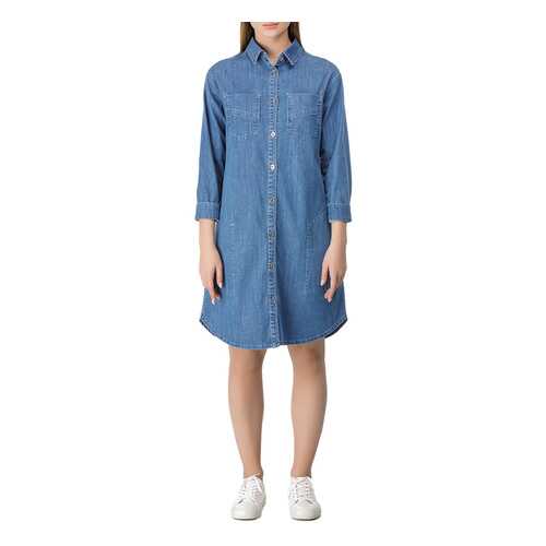 Платье-рубашка женское Helmidge 8448 синее 16 в Бершка