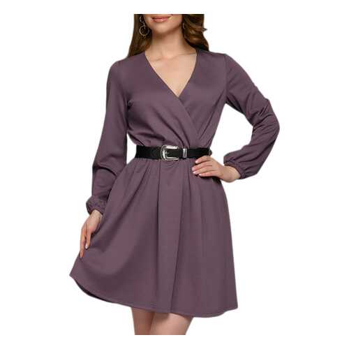 Платье женское D&M by 1001DRESS DM01926PM фиолетовое XS в Бершка