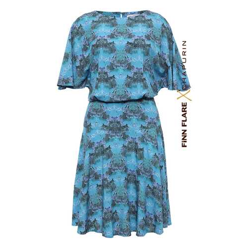 Платье женское Finn Flare CS17-17020 голубое M в Бершка
