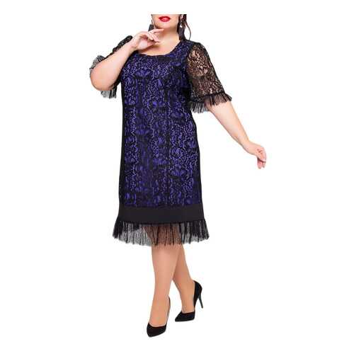 Платье женское KR 1576 фиолетовое 56 RU в Бершка