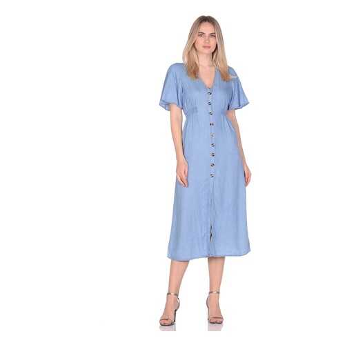 Платье женское Modis M201D00415T003 голубое 42 в Бершка