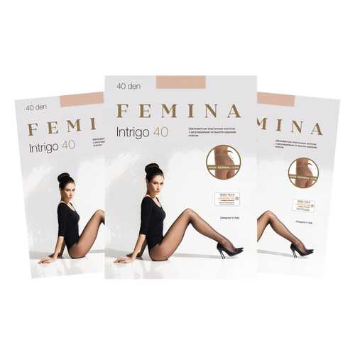 Комплект женский FEMINA INTRIGO 40 бежевый 3 (M) в Бершка