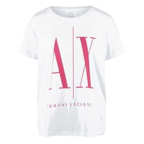 Футболка женская Armani Exchange 8NYTCX YJG3Z белая XS в Бершка