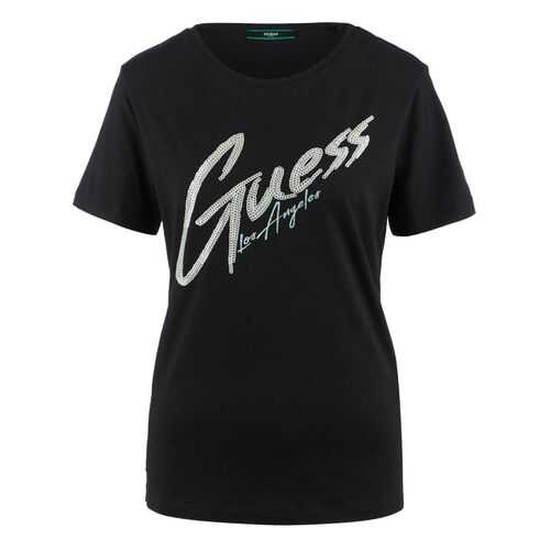 Футболка женская Guess W0YI0H-K46D1 черная S в Бершка