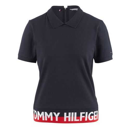 Поло женское Tommy Hilfiger WW0WW28005 синее M в Бершка